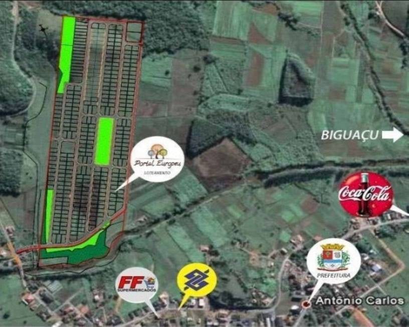 Localização dos lotes no Portal Europeu