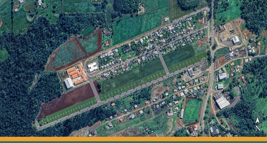 Vista aérea do Loteamento Boulevard em Itapiranga